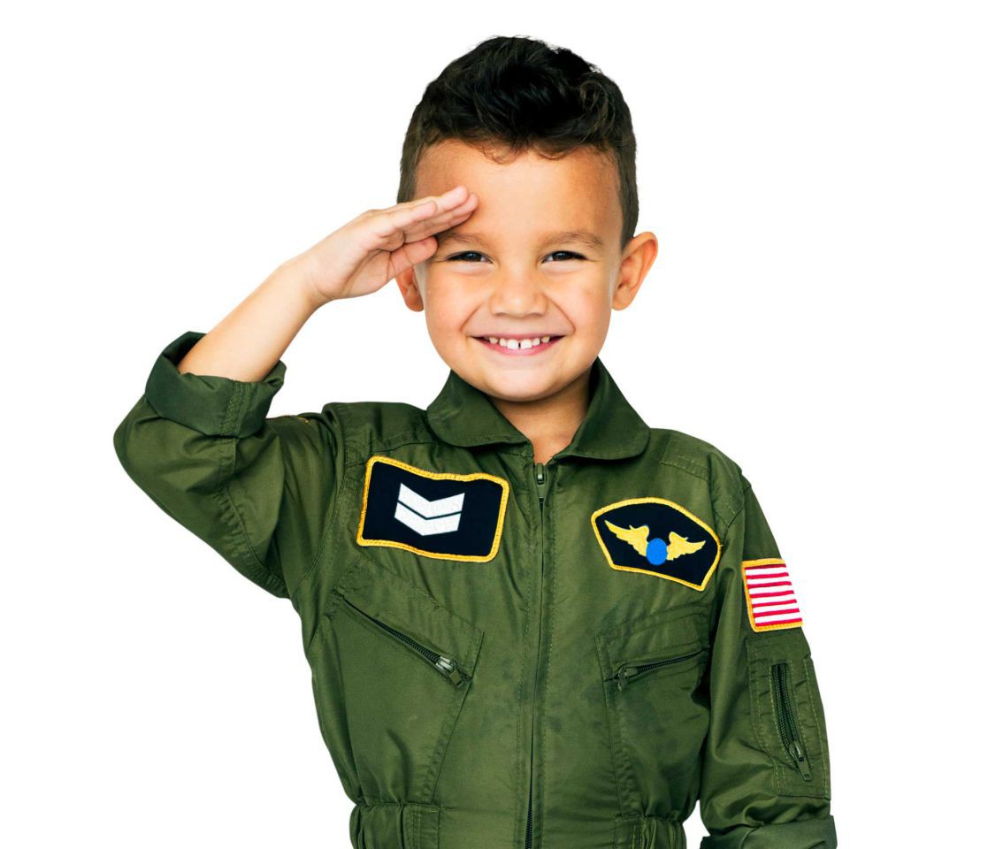 military-child