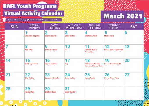 Youth Calendar March Web